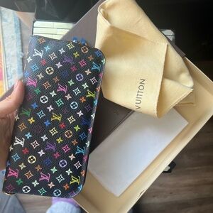 Louis Vuitton Black Multicolor Monogram Wallet